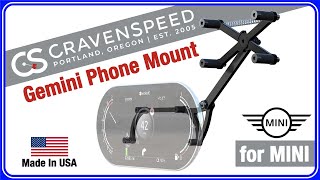 【CRAVEN SPEED】スタイリッシュなMINI専用スマートフォンホルダーはコレで決まり [upl. by Eixirt960]