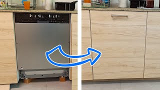 IKEA install Dishwasher Kitchen Door  porte lave vaisselle cuisine no ERSATTARE [upl. by Dorkas472]