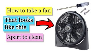 How to take cyclone fan by lasko apart to clean [upl. by Tnert]