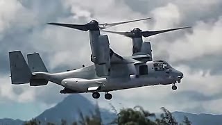 V22 Osprey TiltRotor Aircraft In Action • Compilation [upl. by Armahs]