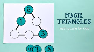 Magic Triangle Math Puzzle and solution [upl. by Zackariah]