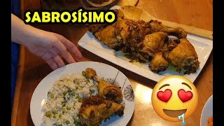 POLLO AL HORNO con ARROZ 🍗🍗🍗 [upl. by Neemsaj]