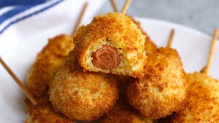 Air Fryer Corn Dogs From Scratch [upl. by Mettah]